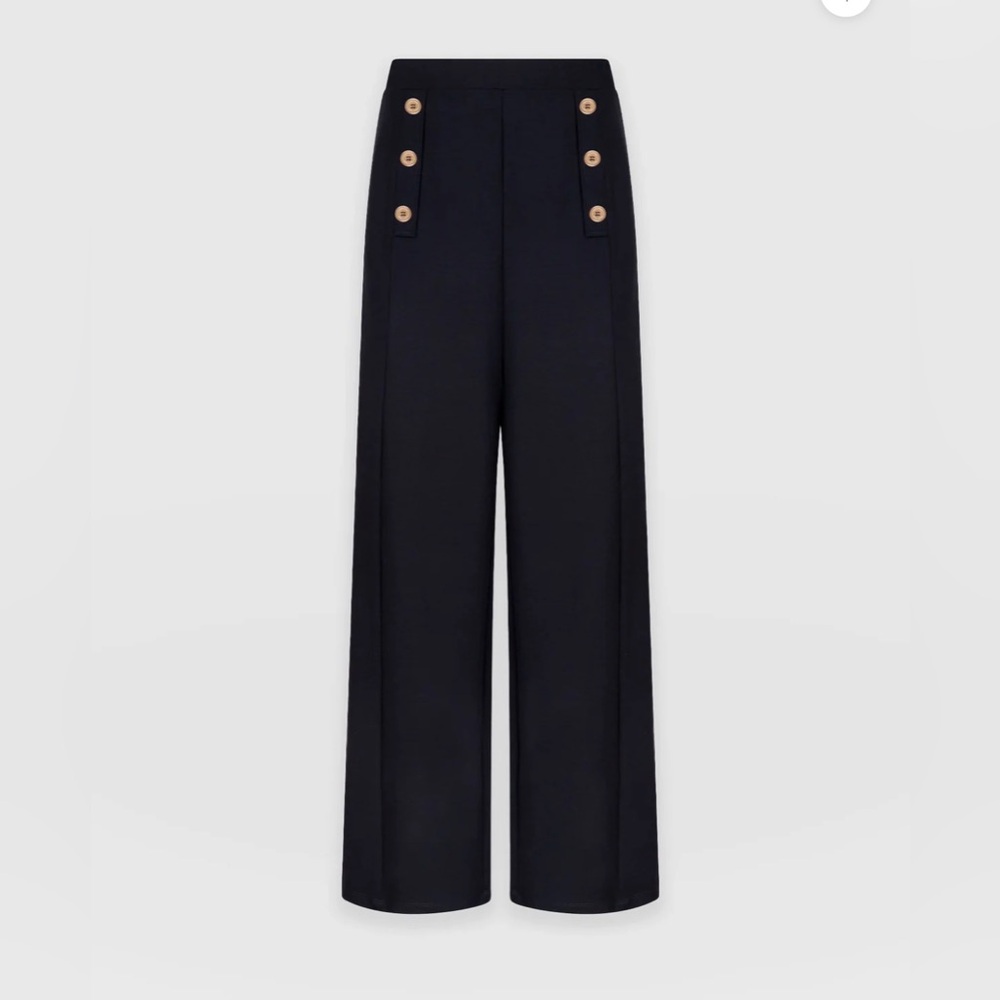 Saint + Sofia Elegant Blue Chelsea Pants